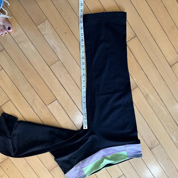 LULULEMON Gather & Crow Split Back Cropped Leggings Running TIghts - size 8 - Picture 6 of 6